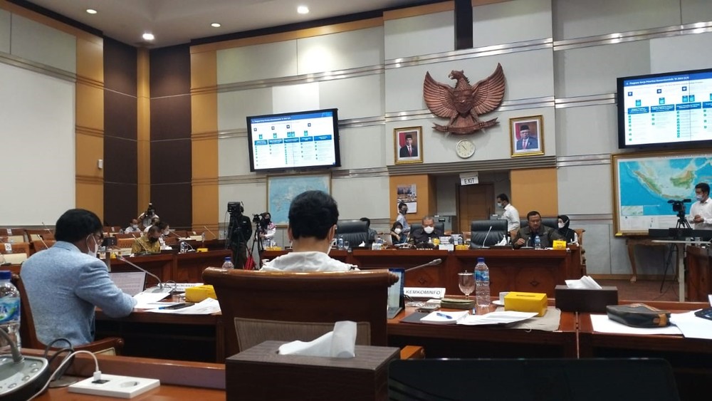 Gambar: Rapat RDP dengan Komisi 1 Tentang Penjelasan RKA dan RKP