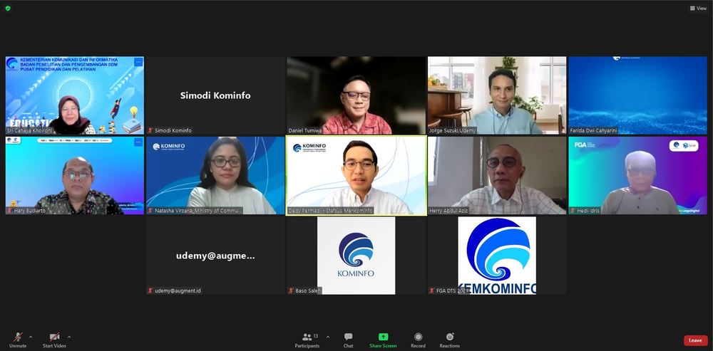 Gambar: Pertemuan Kominfo dengan Udemy