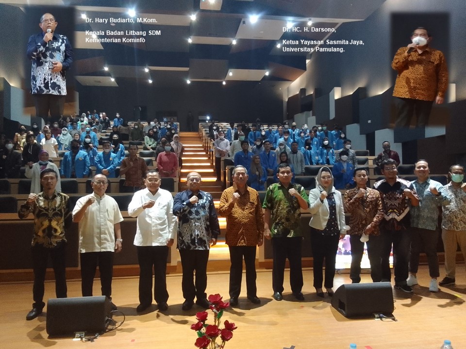 Gambar: Foto Bersama Badan Litbang SDM Hary Budiarto dengan Civitas Academica Universitas Pamulang