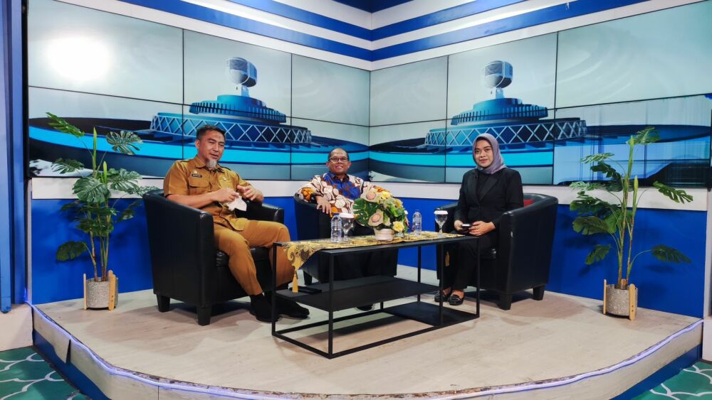 Gambar: Sosialisasi DTS, DLA di Program Gorontalo Menyapa TVRI