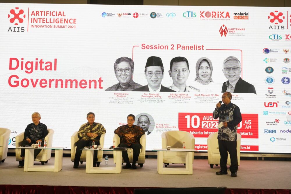 Gambar: Kepala Badan Pengembangan SDM Kominfo Kementerian Komunikasi dan Informatika Pada Kegiatan Artificial Intelligence Innovation Summit 2023