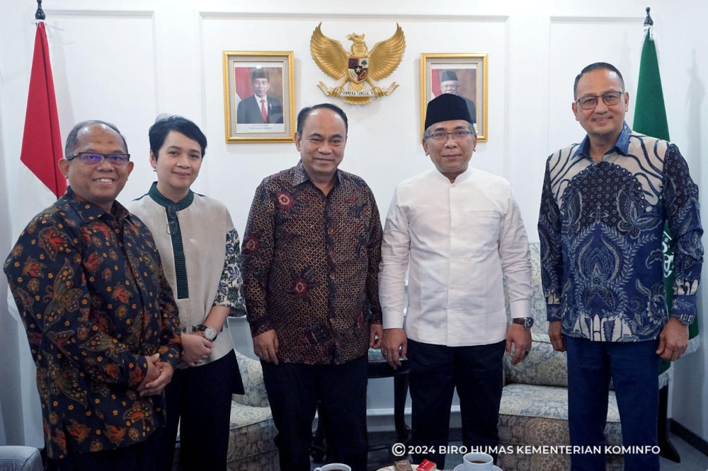 Gambar: Foto Kepala Badan Pada Pertemuan antara Kementerian Kominfo dan  PBNU