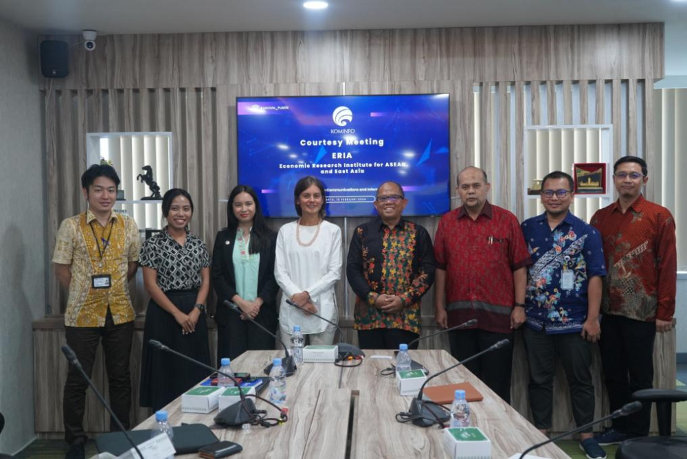 Gambar: Foto Kepala Badan Pada Audiensi ERIA (Economic Research Institute for ASEAN and East Asia) Dalam Rangka Insiasi Kolaborasi Untuk Mewujudkan Transformasi Digital Nasional