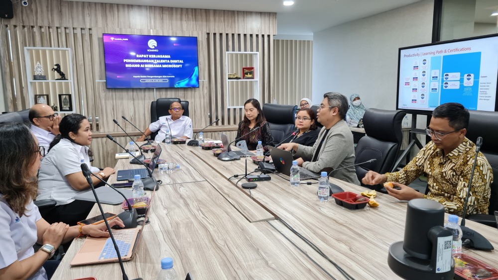 Gambar: Foto  Diskusi Kerjasama Microsoft dan BPSDM Kominfo Kementerian Kominfo