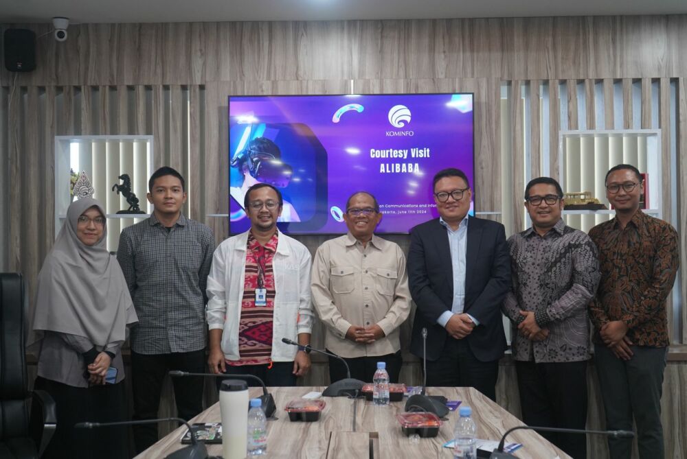 Gambar: Foto Audiensi Pembahasan Peluang Kerjasama BPSDM Kominfo dan Alibaba International