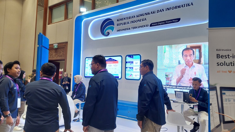 Gambar: BPSDM Kominfo turut memeriahkan booth Kominfo di DTI-CX 2024