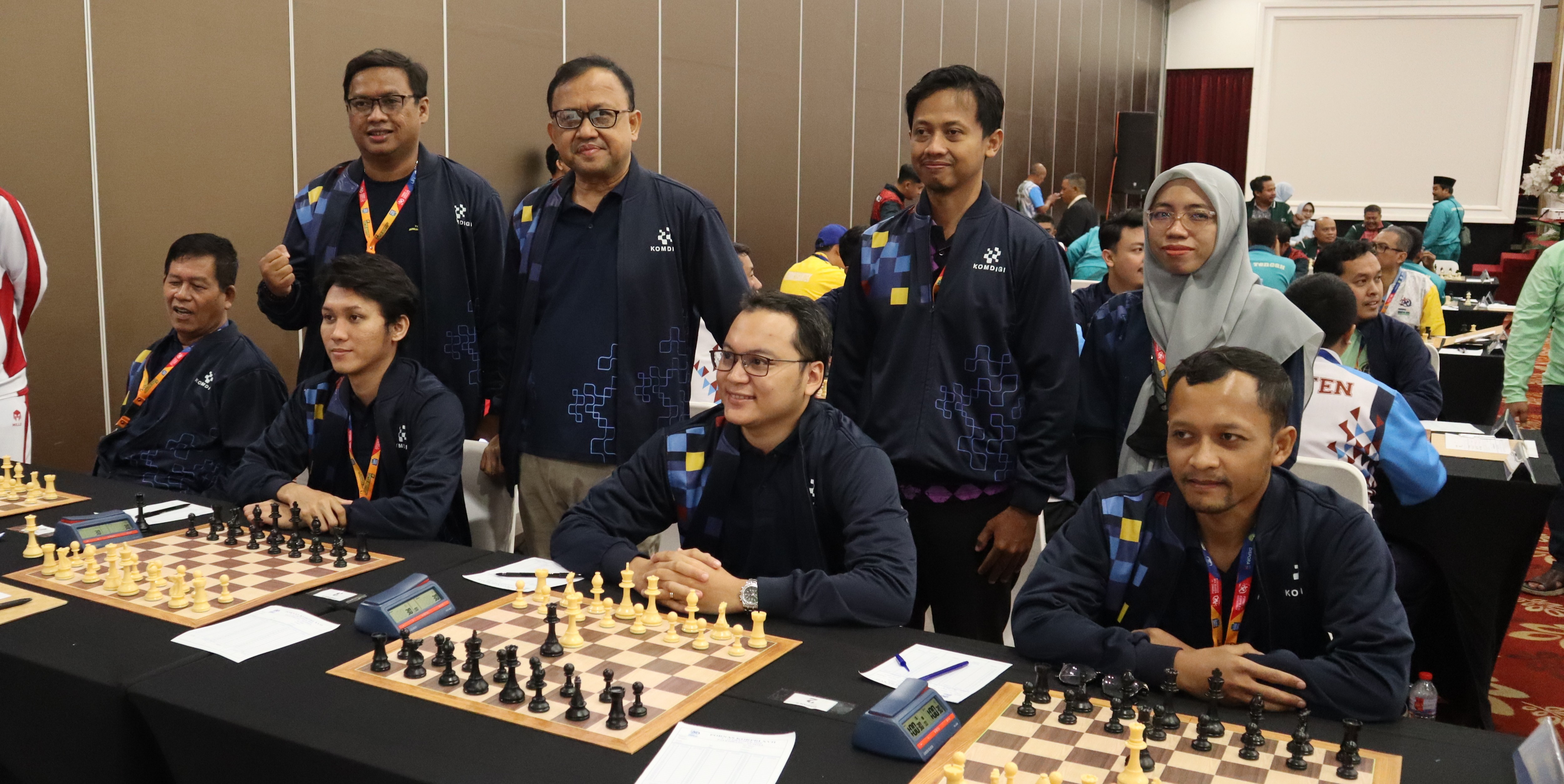 Sekretaris BPSDM Komdigi hadir memberi semangat tim catur Kementerian Komdigi