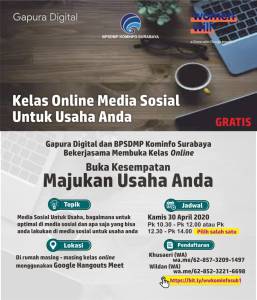 Kelas Online Women Will dan BPSDMP KOMINFO SURABAYA