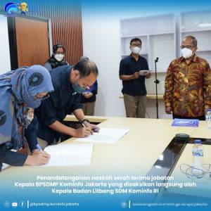 Sertijab Kepala BPSDMP Kominfo Jakarta