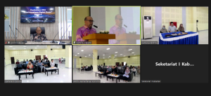 Foto Kegiatan dalam Virtual Zoom meeting