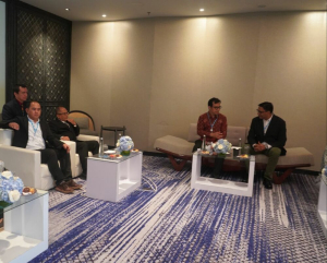 Foto Pertemuan Bilateral BPSDM Kominfo dan Indosat Ooredoo Hutchison  untuk Program  Talenta digital bidang AI di Indonesia