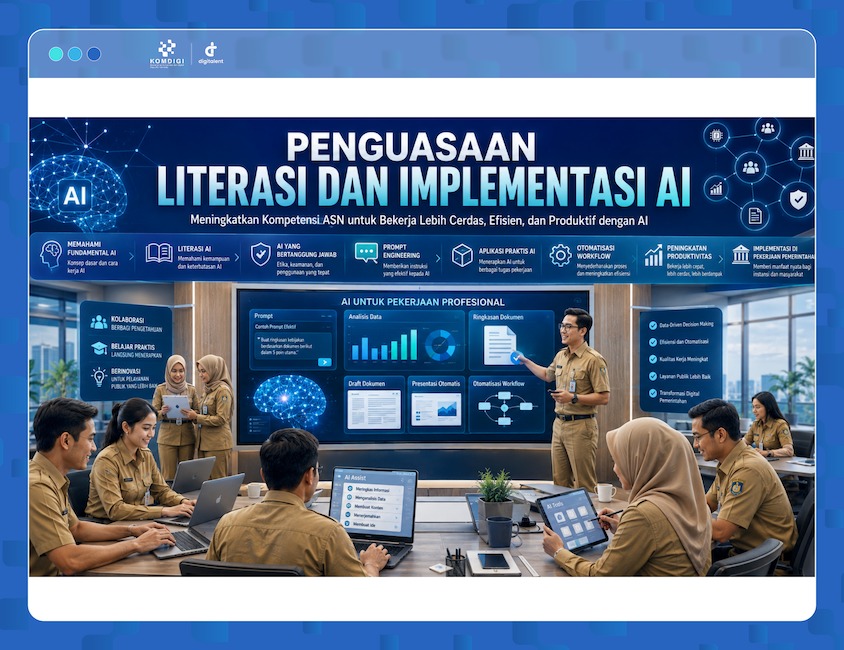 Gambar: Pengumuman Hasil Seleksi Peserta Pelatihan Penguasaan Literasi dan Implementasi AI Batch 1