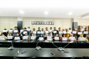 Seluruh Pegawai BLSDM Komdigi Bandung Tandatangani Pakta Integritas
