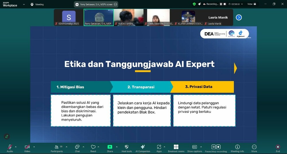 Gambar: Mahasiswa UMB &amp; UPR Ikuti Pelatihan ‘Pemasaran Digital dengan Kecerdasan Buatan (AI)’