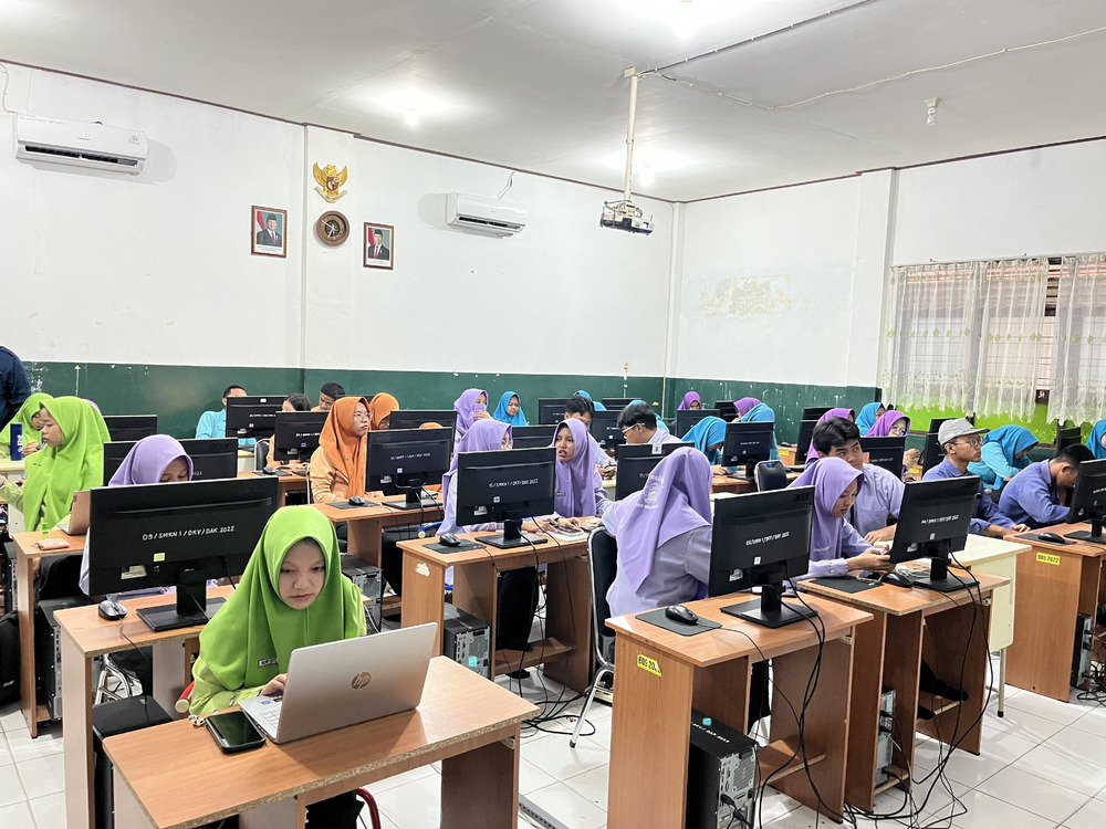 Gambar: Pemasaran Digital Berbasis AI di SMKN 1 Banjarmasin