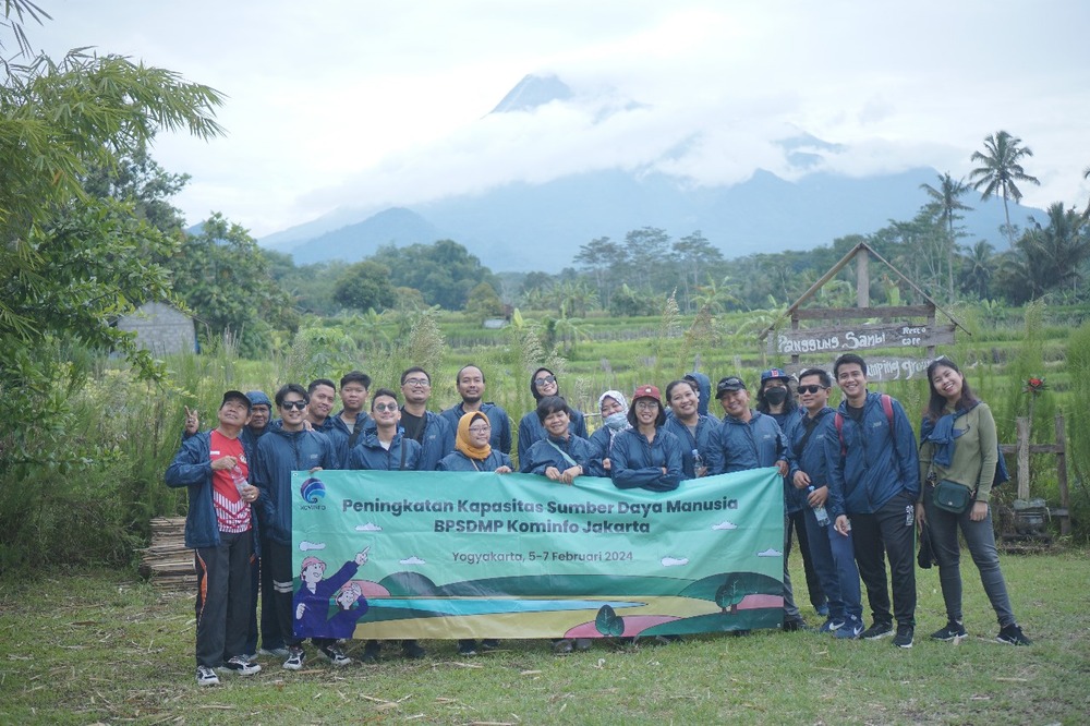 Gambar: Kegiatan Capacity Building yang Dilaksanakan pada Tanggal 5-7 Februari 2024 di Yogyakarta. Sumber: Dokumentasi BPSDMP Kominfo Jakarta (M. Rizki/P.A)