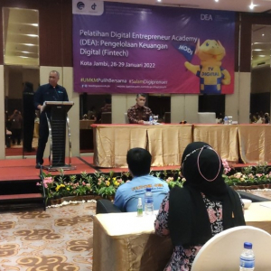Pembukaan kegiatan DTS 2022 akademi DEA di Jambi pada tanggal 28 - 29 Januari 2022 oleh Kepada BPSDMP Kominfo Jakarta dan Wali Kota Jambi