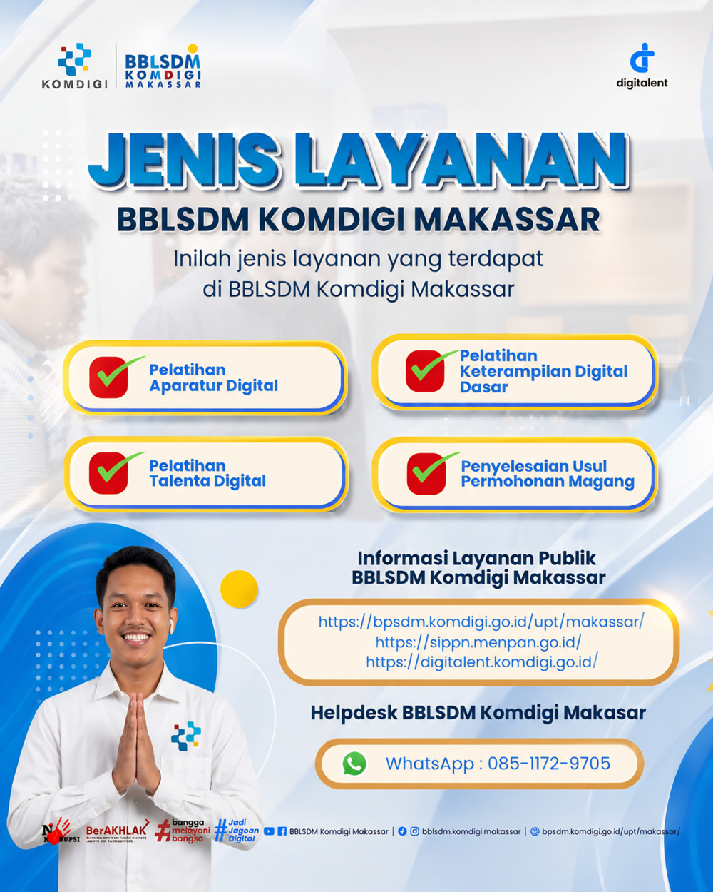 Gambar: Layanan BBLSDM Komdigi Makassar