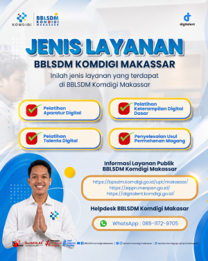 Gambar: Layanan BBLSDM Komdigi Makassar