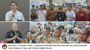 Kolaborasi BPSDMP Kominfo Manado dan IPDN Sulawesi Utara Siapkan Praja Jadi Talenta Digital Muda