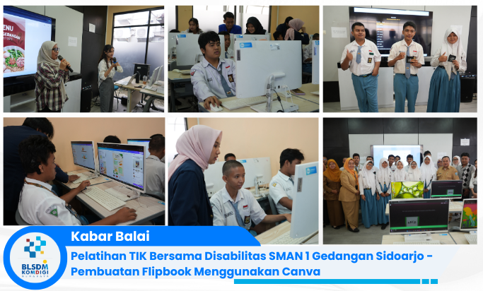 Gambar: Pelatihan TIK - Flipbook Canva