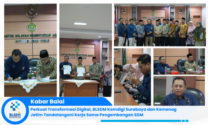 Gambar: Penandatanganan MoU Bersama Kemenag Jatim