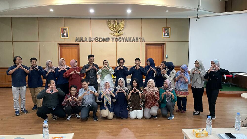 Gambar: Foto bersama usai workshop kearsipan dengan tema 